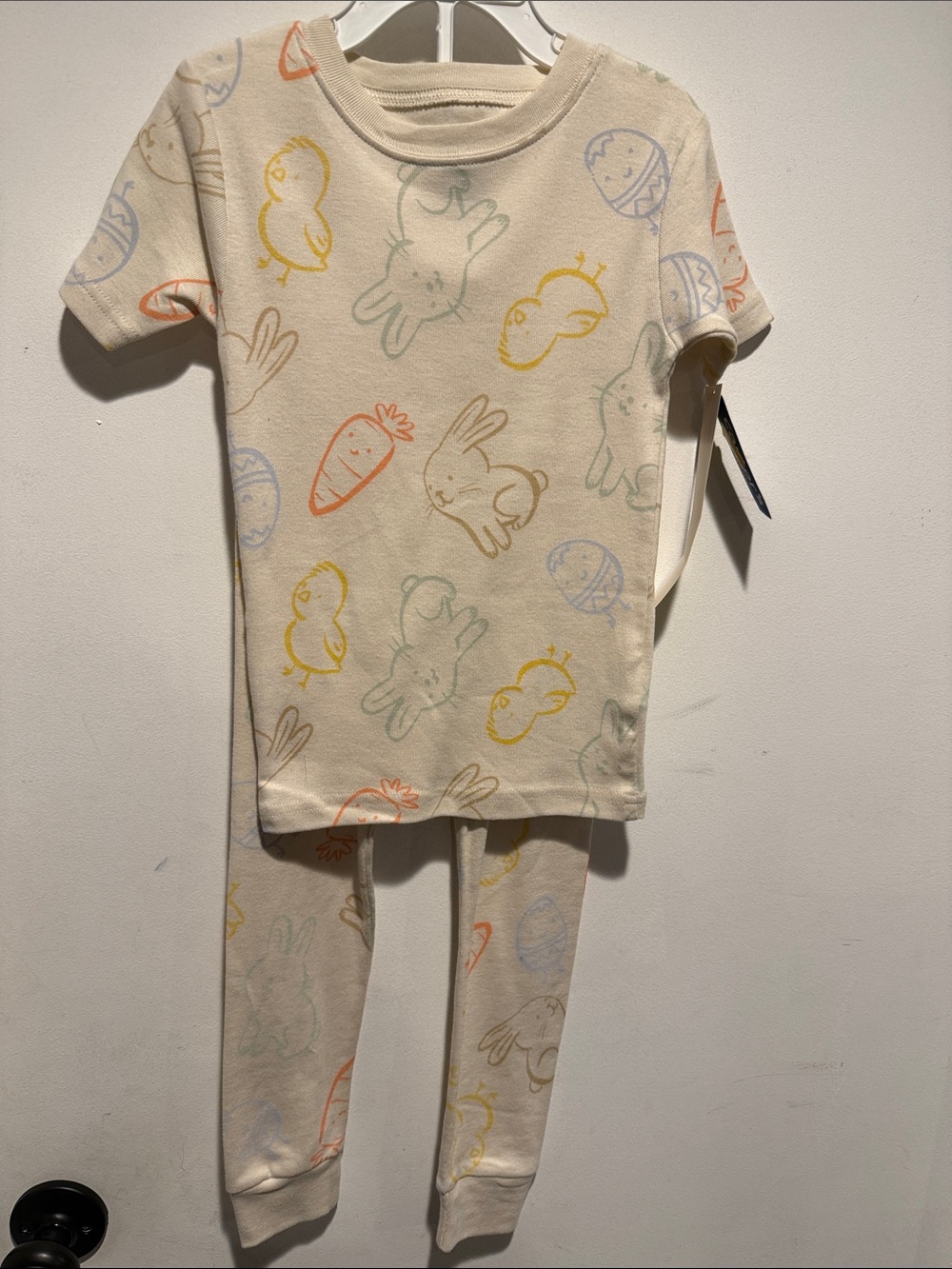 Carters Bunny & Chick Pajama Set - Cream Multicolor